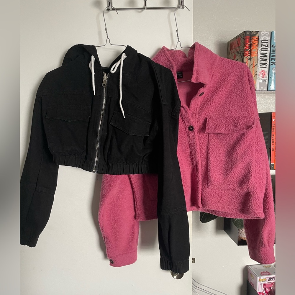 SHEIN cropped jacket bundle.